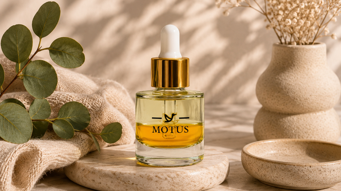 Zwei Produkte. Ein Ritual. — MOTUS ersetzt Serum und Parfüm